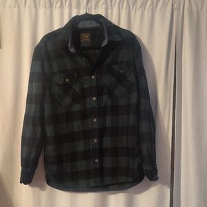 Jachs Black and Blue Heritage Flannel Shirt